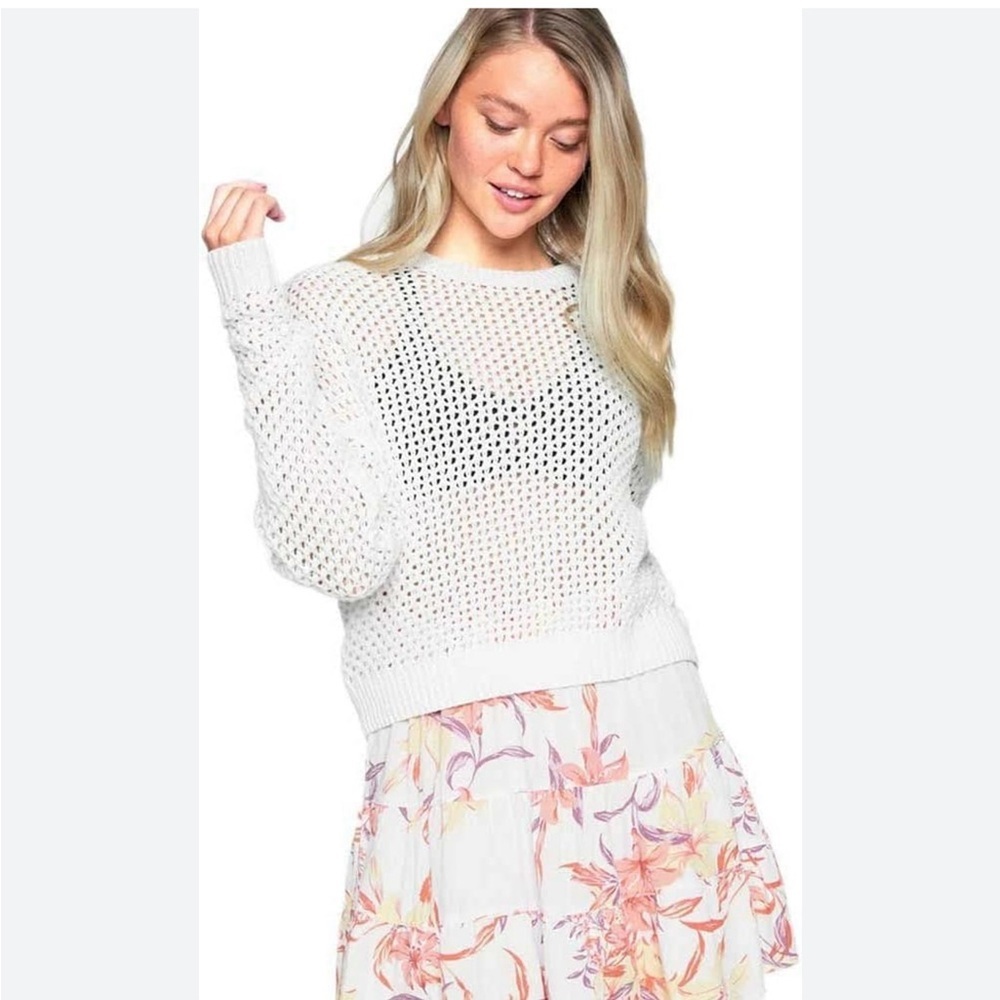 Hurley Womens Easy Open Knit Sweater XSMALL NWT